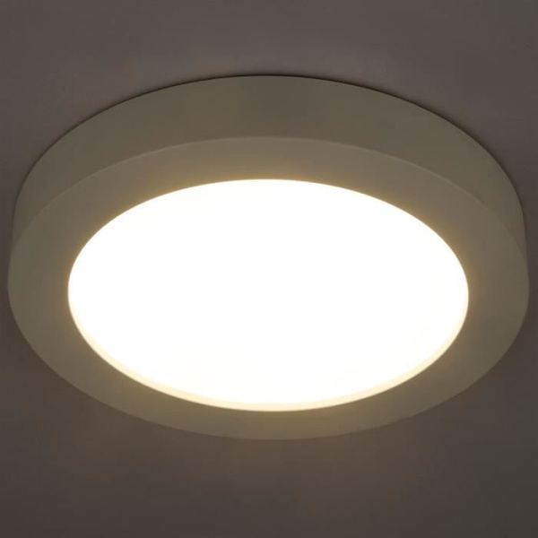 LED byggepanel, 1900 lumen, varm hvid, D 24,5 cm, PAULA