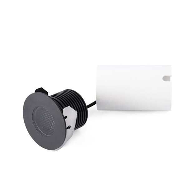 Faro GRUND - Svart infälld taklampa utomhus, LED, IP67 Svart