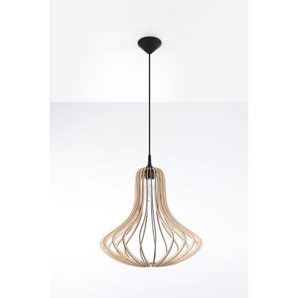 ELZA E27 LED Pendel Modern Loft BOHO Design Korridor - Træ