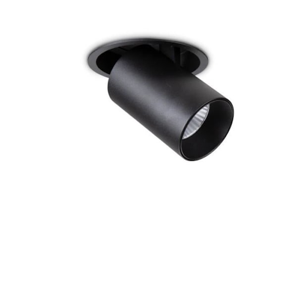 Nedfälld lampa - Svart - 4000K - 12W - Integrerad LED - Modernt design Svart