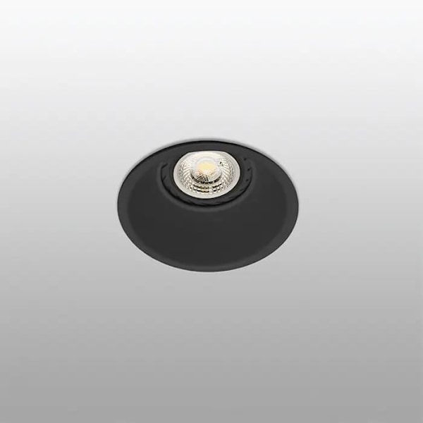 GAS indbygningslampe i sort loft fra FARO 43405 NICKEL
