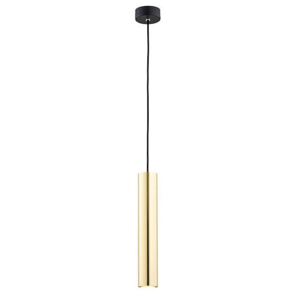 Plus Slim nedhængt loftslampe i messing og argonstål GOMERA - Sort - GU10