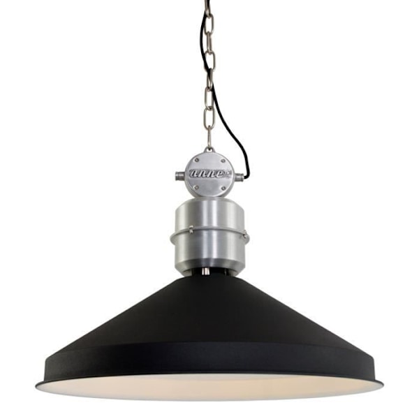 Taklampa - Sienna - ZappaDome - Matt Svart - Metall - E27 - 60W