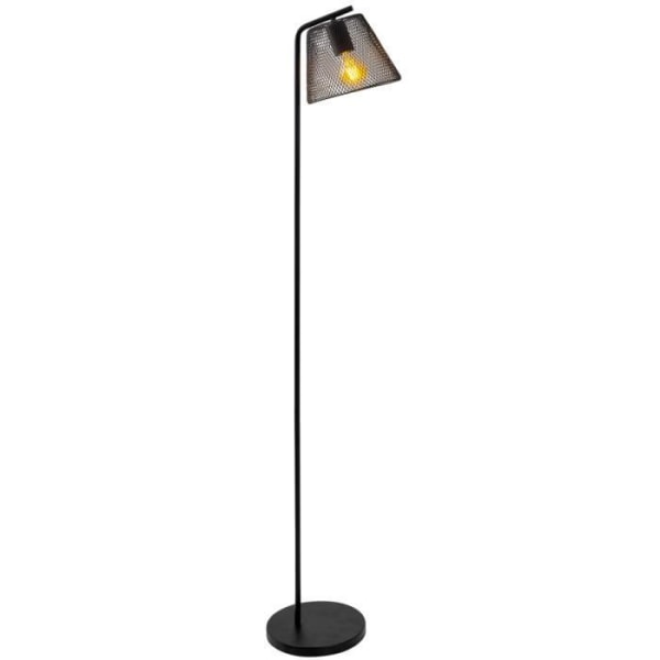 KORIE gulvlampe i sort metal