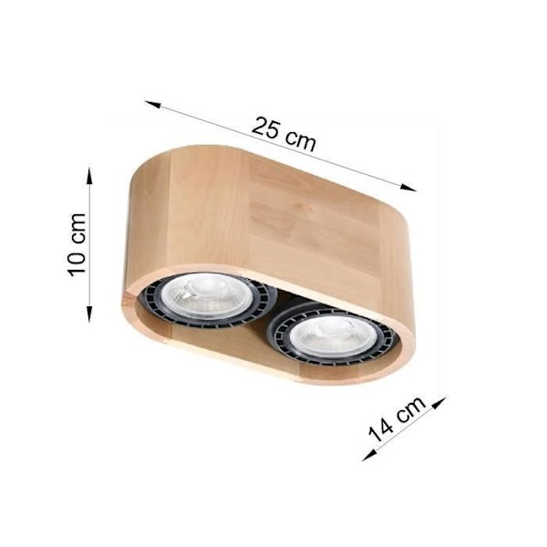 BASIC 2 Taklampa Modern Loftdesign för Sovrum Vardagsrum Trappor Korridor - Trä