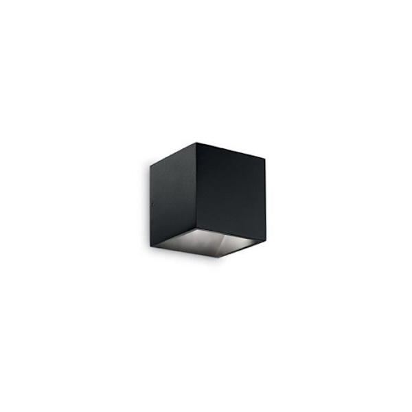 Væghængt lampe - IDEAL LUX - RUBIK - LED - Sort - Aluminium/Metal