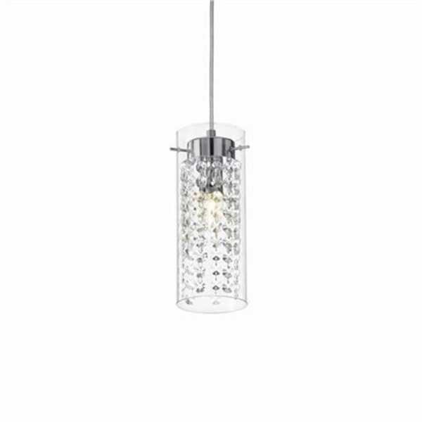 Ideal Lux IGUAZU SP1, Kök, Krom, Transparent, IP20, Yta, Transparent, Cylinder Krom, Transparent