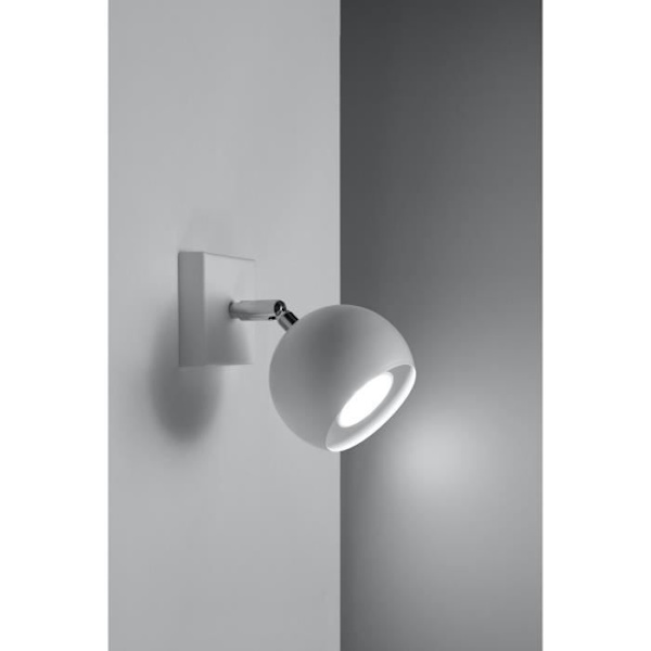 Væglampe - SOLLUX - OCULARE - Stål - GU10 LED - Hvid