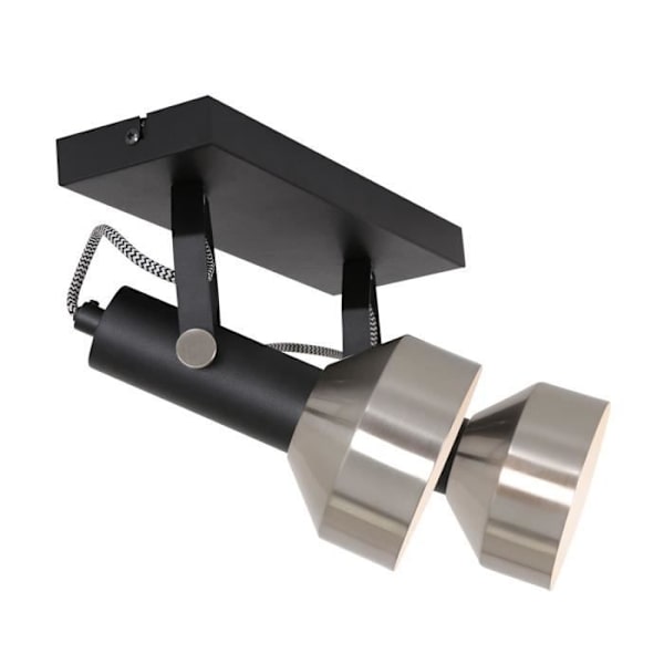 Mexlite Spotlights Stål Sort -