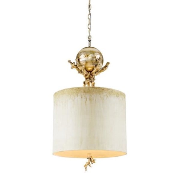 Trellis Pendellampa - Märke - Modell - Gul - Stål - Vintage