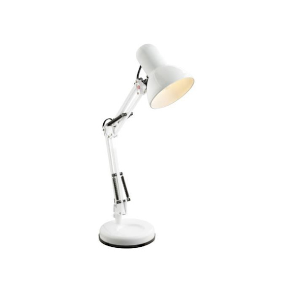 GLOBO Metal bordlampe L40 x l15 x h60 cm - Hvid Vit och svart