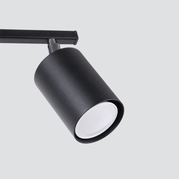 Spotlight i taket - Sollux - Lemmi - Svart - 2 Lampor - GU10 - 40W