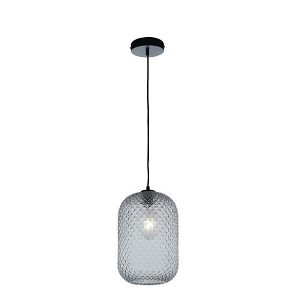 Fan Europe Luce_Ambiente_Design - Pendellampa med glaskupol, grå, E27