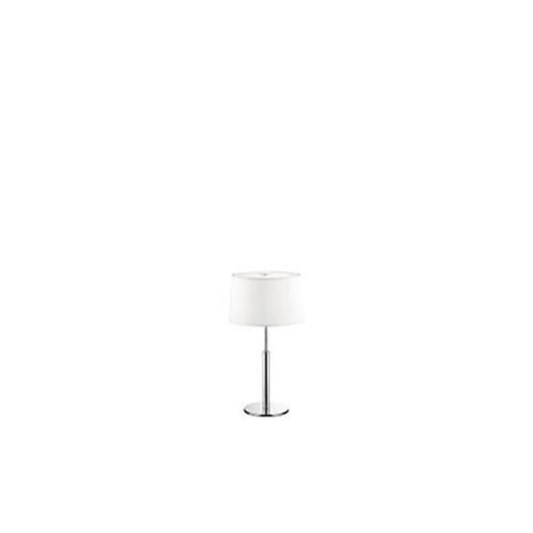 Ideal Lux HILTON TL1, Vit, Tyg, Glas, Metall, PVC, Sovrum, Barnrum, Vardagsrum, IP20, G9, 1 glödlampa(r) Vit