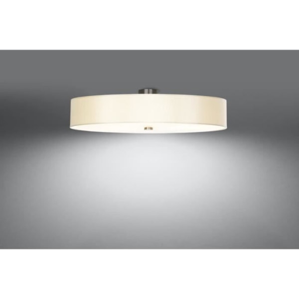 SKALA 80 E27 Moderne Hvid stof Loftslampe SOLLUX