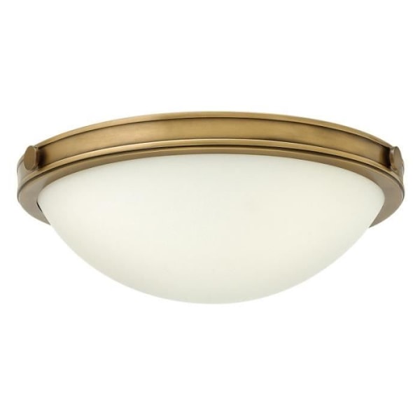 Collier loftslampe, messing og glas, lille