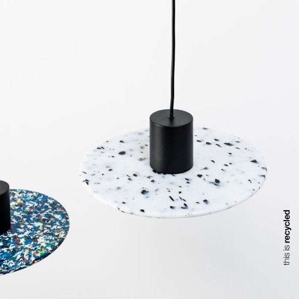 Suspension Dôme - FARO - Confetti - Marmoréal Återvunnet - Diameter 30 cm - E27