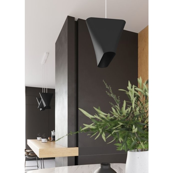 Sollux BLUM Pendellampa Kupol Svart E27