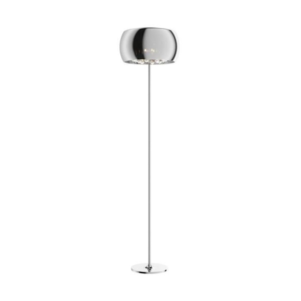 Zumaline CRYSTAL Glasgulvlampe, glas, 4x G9