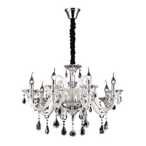 Ideal Lux COLOSSAL SP8, Soveværelse, Børneværelse, Spisestue, Stue, Elfenben, IP20, Overflade, Rund, Glas, Metal