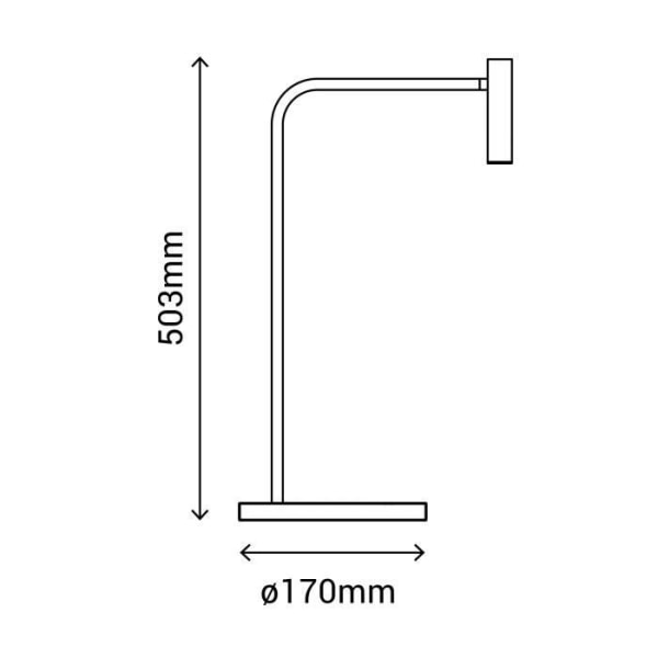 Bordlampe ALEXIA sort