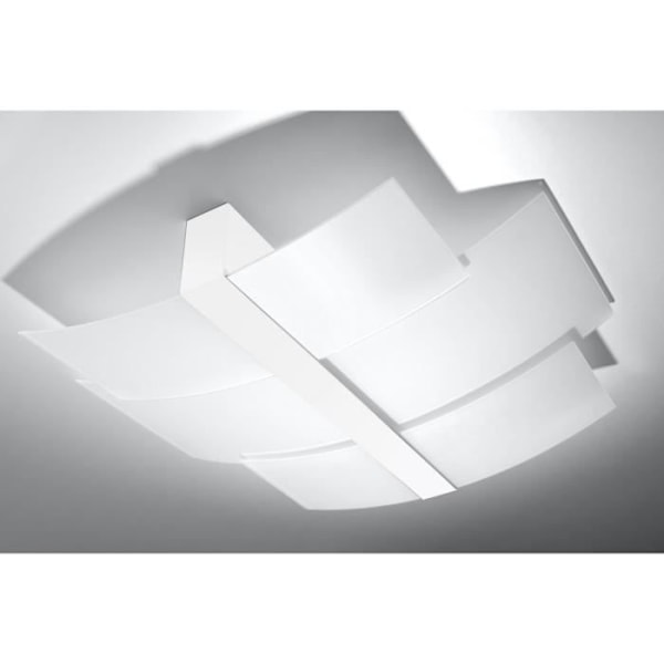 Dekorativ loftslampe - SOLLUX - Celia - Hvid - 3x E27 - Moderne design - Indbygget