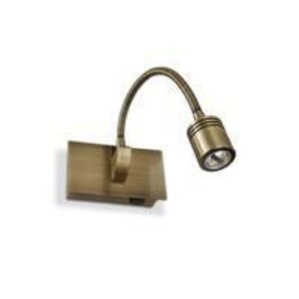 Væglampe - IDEAL LUX - DYNAMO - Antik messing - 1x3W - Indbygget LED