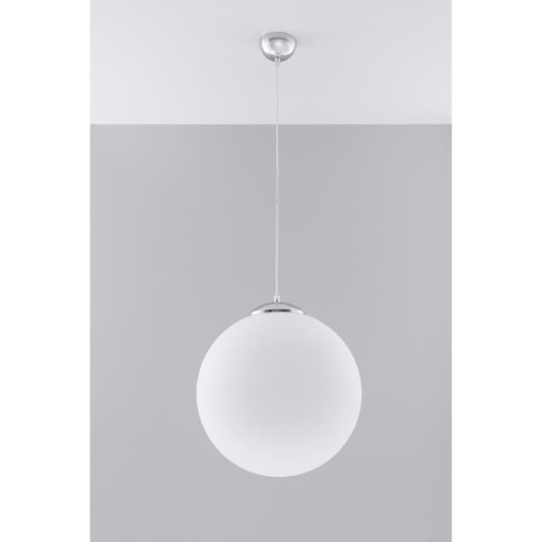 UGO 40 E27 Modern Vit / Krom Pendellampa SOLLUX