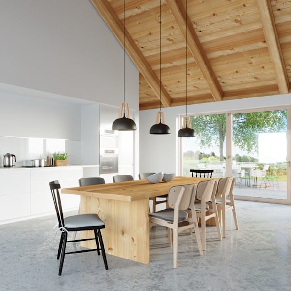 CASCO E27 LED Pendel Modern Loft BOHO Klassisk Design Korridor - Sort/Træ