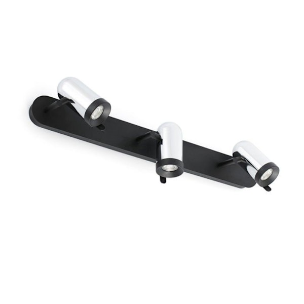 Vägglampa - FARO - Orleans - Krom - 3 glödlampor - GU10 - Metall Krom