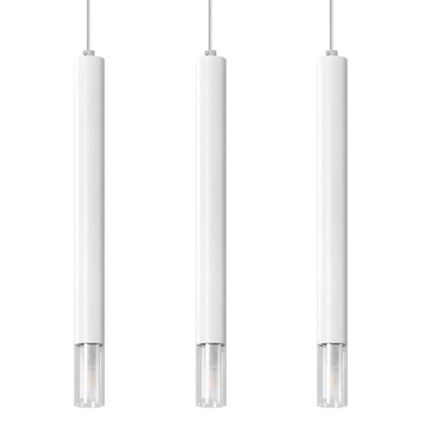 Taklampa - SOLLUX - Wezyr - Vit - 3x G9 - Modern design - 40W