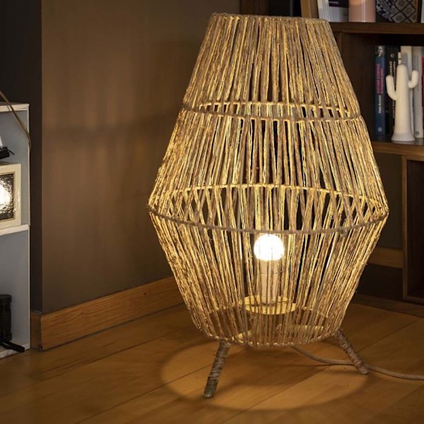 Dekorativ lampa 70 MOOVERE med inomhus utomhus jutekabel