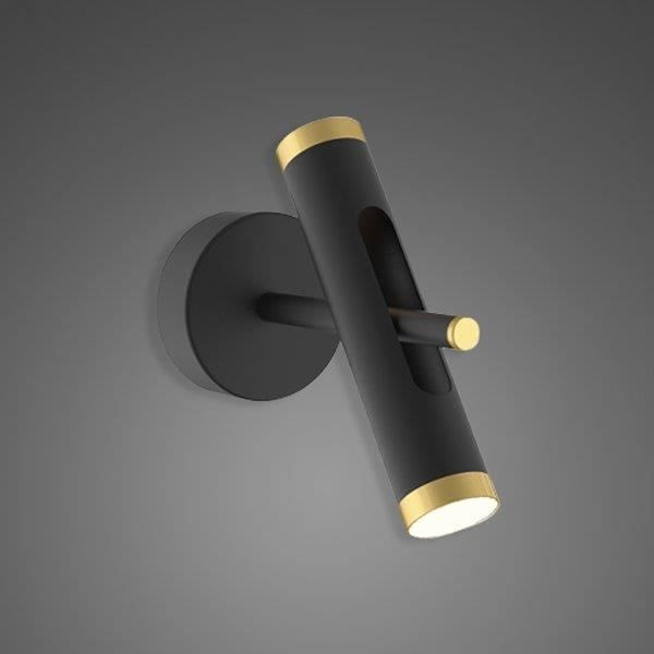 Vägglampa Lunette nr 1 W svart