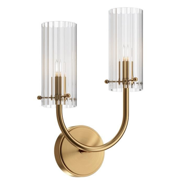Vägglampa - Maytoni - Arco - Neoklassisk - Mässing - Glaskupa - 2 G9-lampor