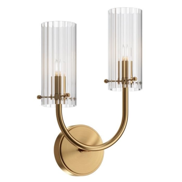 Vägglampa - Maytoni - Arco - Neoklassisk - Mässing - Glaskupa - 2 G9-lampor mässing