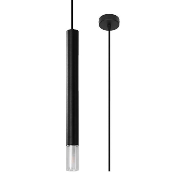 Taklampa - SOLLUX - Wezyr - Svart - 1x G9 - Modern design - 40W