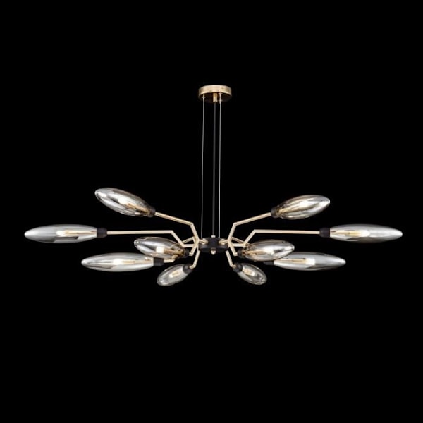 Takarmont - VENTURA - 12 Ljuskällor - Matt Guld - G9 - Modern Design
