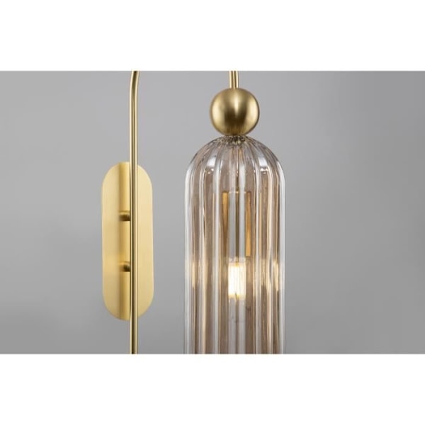 Maytoni Antic Modern Guld Vägglampa, Cognac Glass Lampskärm