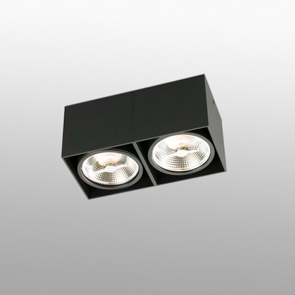Plafonnier - FARO - TECTO - 2 x AR111 50W - Svart - Modern Design - Inredning BLANCO