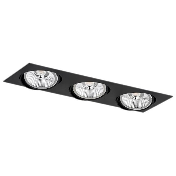 Indbygget lysarmatur - Argon - OLIMP Plus - Sort struktur - LED - Triple - GU10