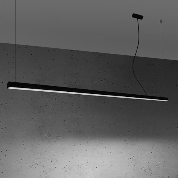 Sollux Pinne Integrated Suspended Led Taklampa Svart