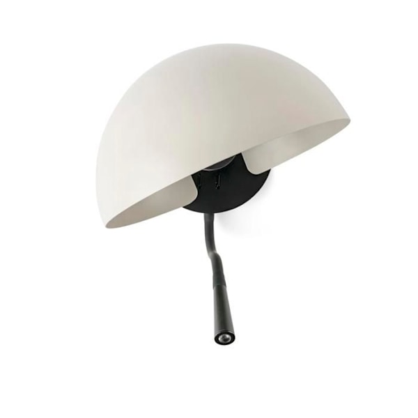 DOMINICA AP1 væglampe - FARO BARCELONA - Industriel stil - Sort metal - 1 E27 pære max 15W KASTANJ