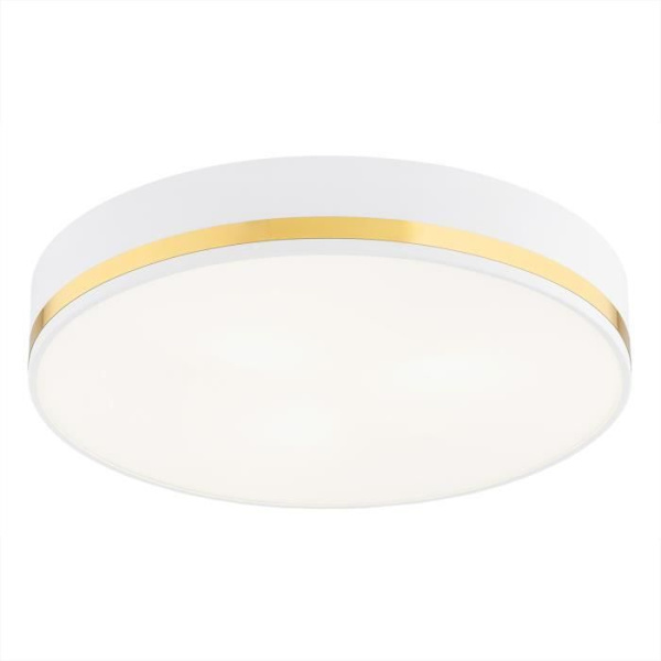 Plafonnier - Argon - AMORE - Hvid struktur - 2 lys - Moderne design