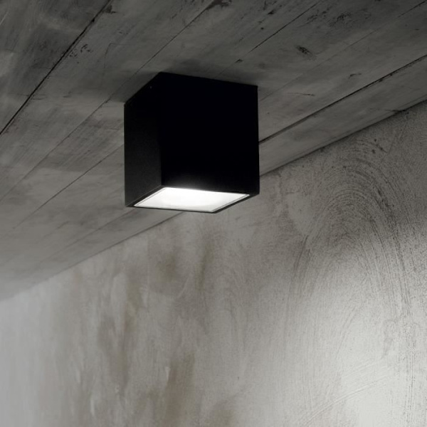 Stor taklampa utomhus antracit IP54, GU10