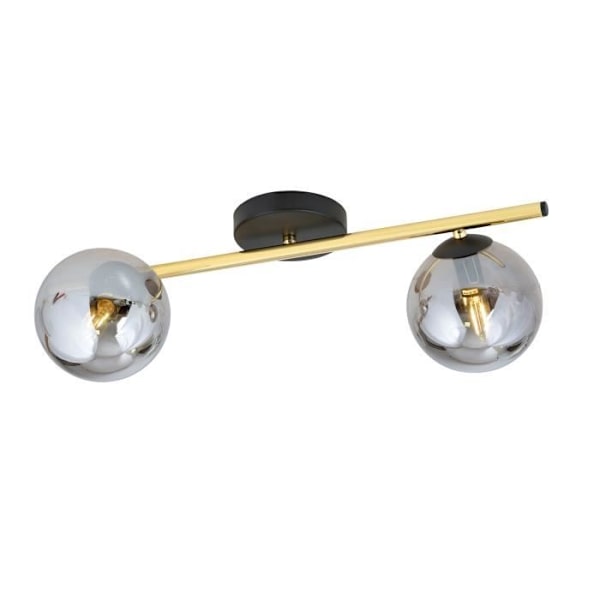 Emibig Loftslampe Splendi sort, guld 2 x E14 svart guld