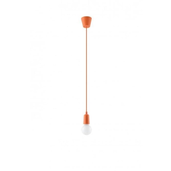 Moderne LED pendel Loft BOHO Design Corridor - SOLLUX - DIEGO 1 - Orange - E27 - 60W