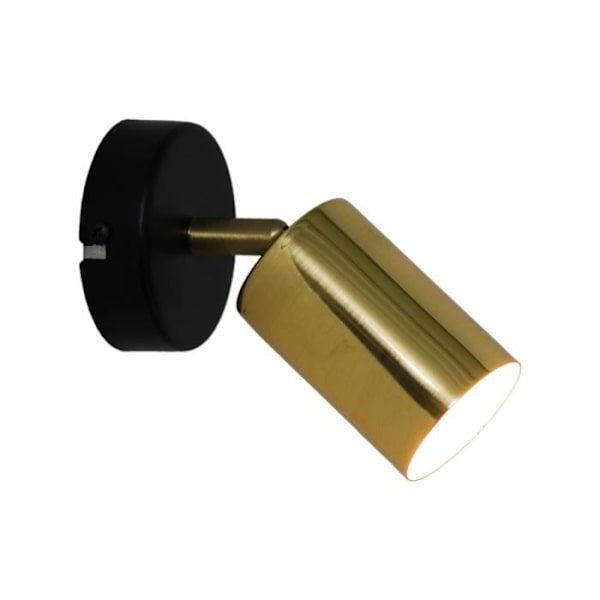 Zumaline VILA Single spotlight, sort, guld, 1x GU10 Svart guld