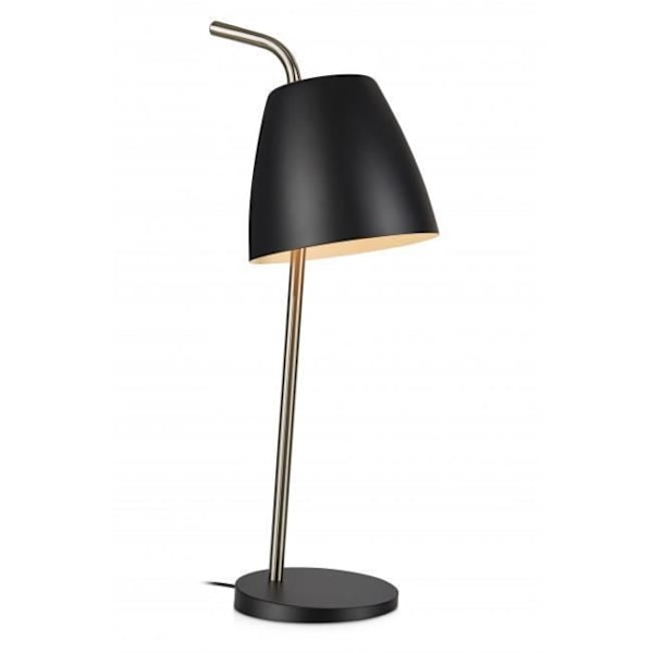 SPIN bordlampe i stål og sort