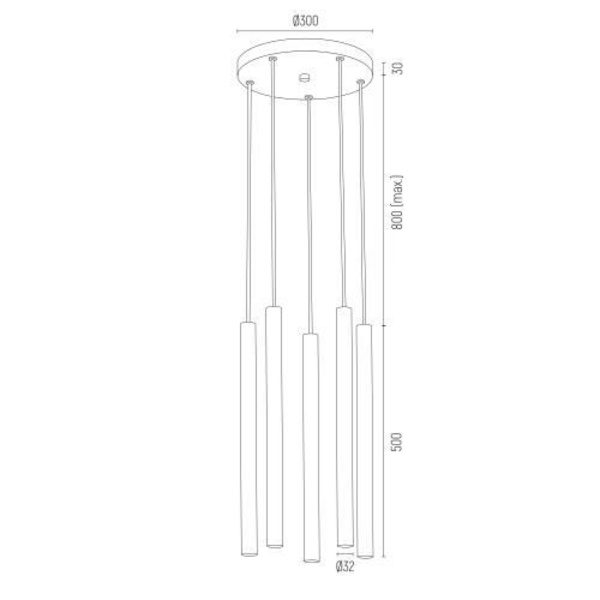 Argon SINES Taklampa Suspension Dome Vit struktur, mässingselement