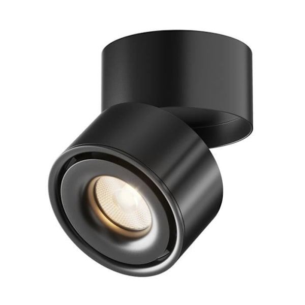 Maytoni Yin Dæmpbar overflademonteret downlight Sort 3000K